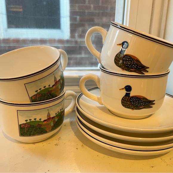 Villeroy & Boch Naïf Teacup & Saucer set - Picture 1 of 2